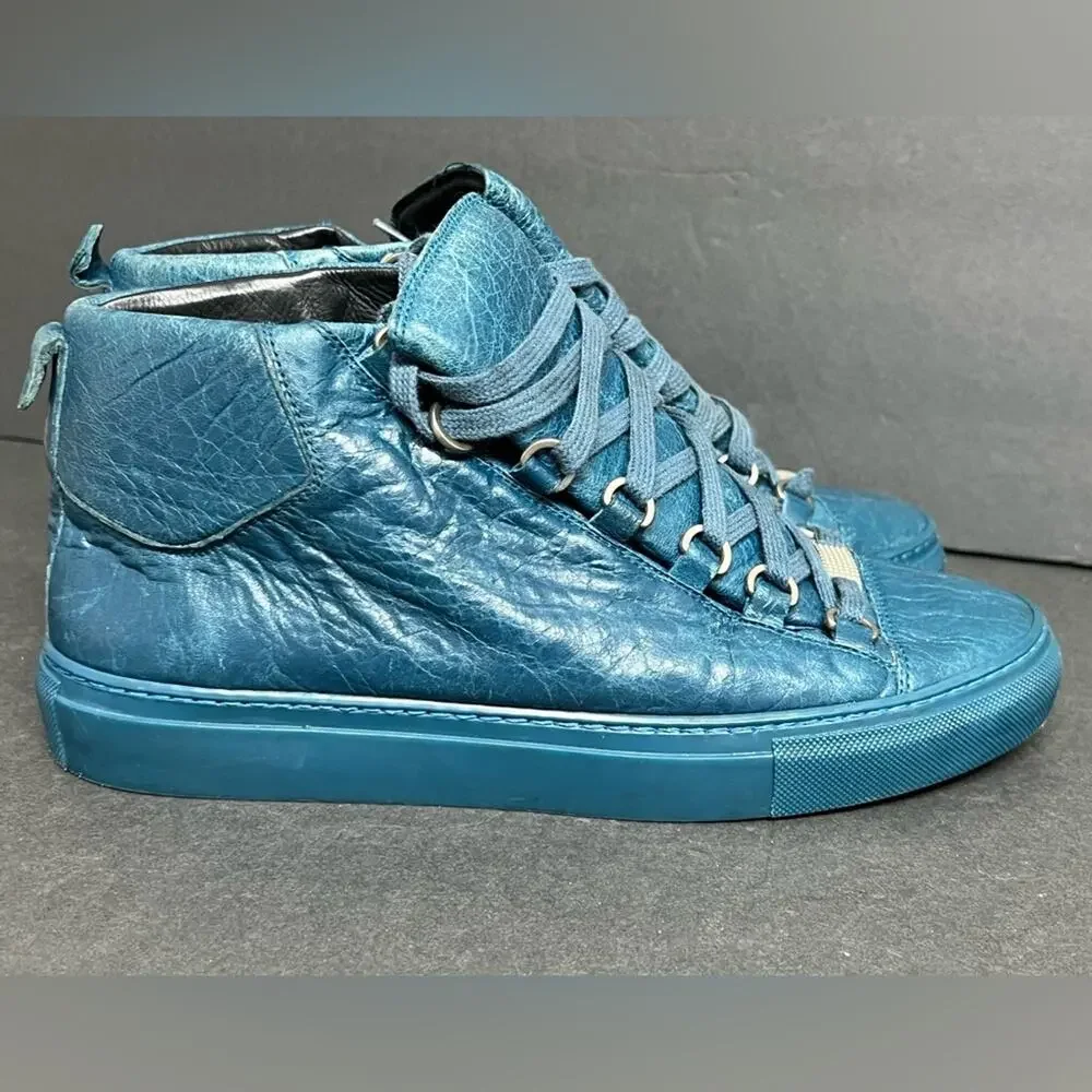 Balenciaga Arena Mid “Blue Oil” Size 39 AUTHENTIC Rare Men US 6 - Picture 2 of 12